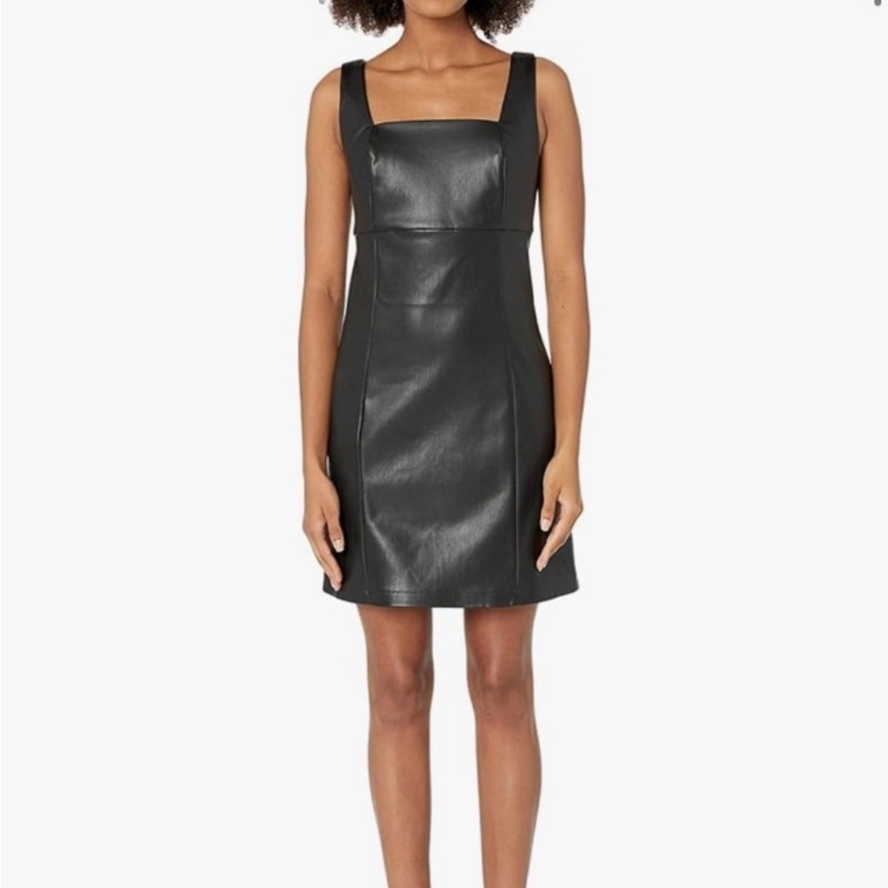 Vegan Leather Black Dress Sz Large The Drop brand